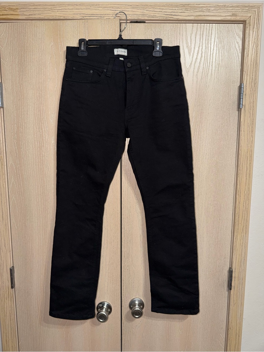 Tecovas Men's Black Straight Jeans